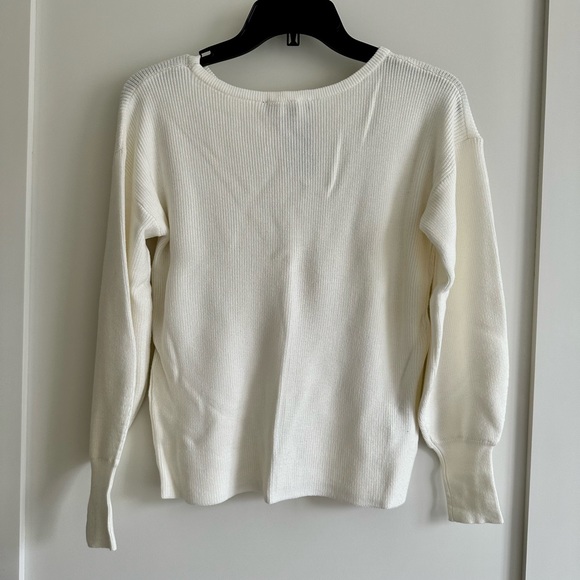 New Ann Taylor White sweater XXSP - Picture 4 of 5